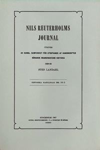 Nils Reuterholms journal