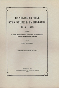Handlingar till Sten Sure d.y:s historia 1515-1518