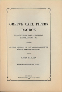 Grefve Carl Pipers dagbok