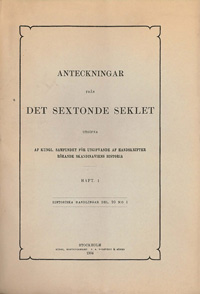 Anteckningar från det sextonde seklet