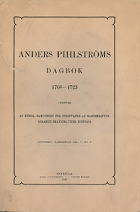 Anders Pihlströms dagbok 1708-1723