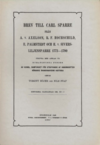 Brev till Carl Sparre