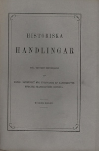 Brefvexling mellan Konung Carl XII och Rådet (h.h. 10)