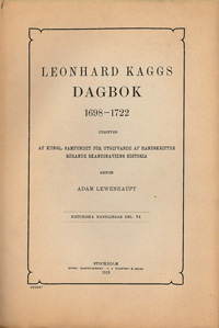 Leonhard Kaggs dagbok 1698-1722
