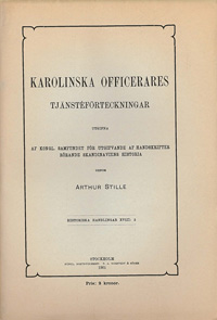 Karolinska officerares tjänsteförteckningar