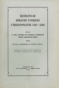Handlingar rörande Sveriges utrikespolitik 1561-1566
