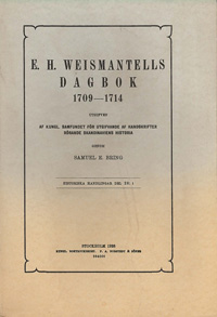 E. H. Weismantells dagbok 1709-1714
