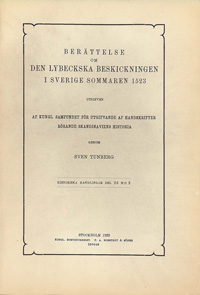 Berättelse om den lybeckska beskickningen i Sverige sommaren 1523