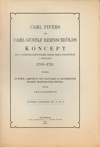 Carl Pipers och Carl Gustaf Rehnschiölds koncept