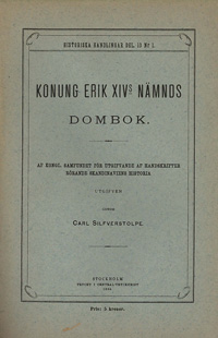 Konung Erik XIVs nämnds dombok